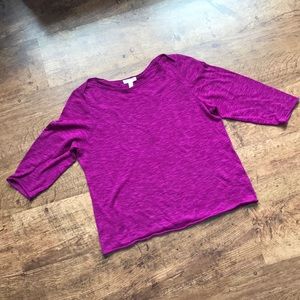 Eileen Fisher boat neck sweater Petite Large